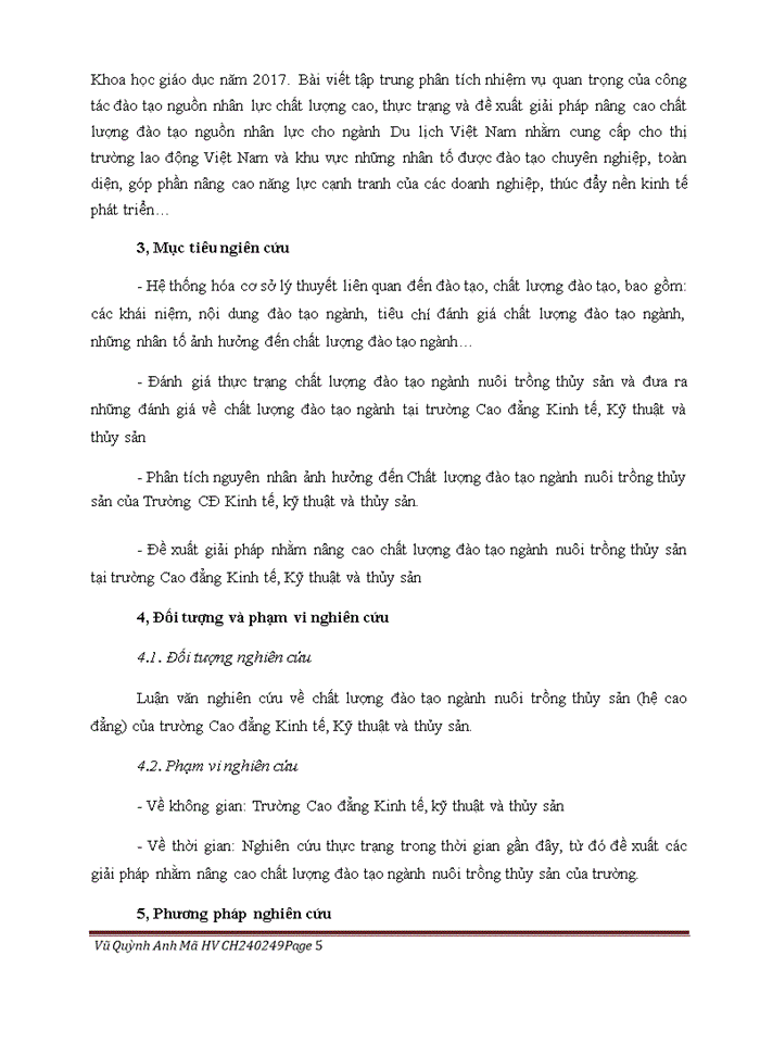 image for page Nâng cao chất lượng đào tạo ngành nuôi trồng thủy sản tại trường Cao đẳng Kinh tế, Kỹ thuật và thủy sản Từ Sơn Bắc Ninh
