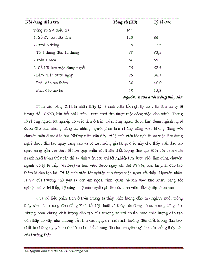 image for page Nâng cao chất lượng đào tạo ngành nuôi trồng thủy sản tại trường Cao đẳng Kinh tế, Kỹ thuật và thủy sản Từ Sơn Bắc Ninh