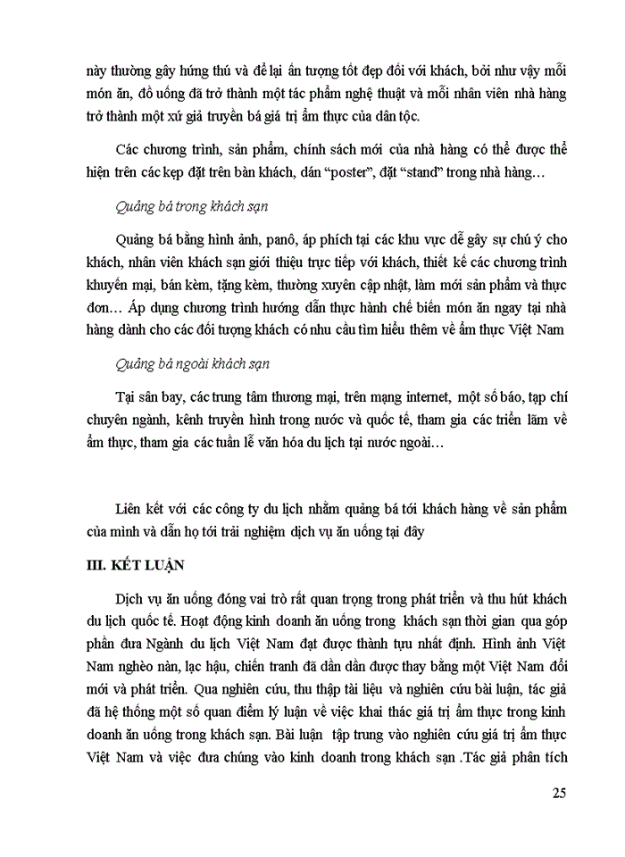 image for page Mô tả, nhận xét, đề xuất ý kiến về việc khai thác các giá trị ẩm thực Việt Nam tại khách sạn Lacasa Hanoi