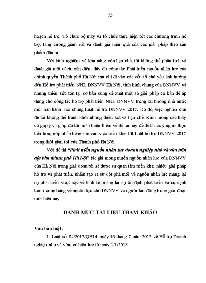 image for page Phát triển Nguồn nhân lực Doanh nghiệp nhỏ và vừa trên địa bàn thành phố Hà Nội
