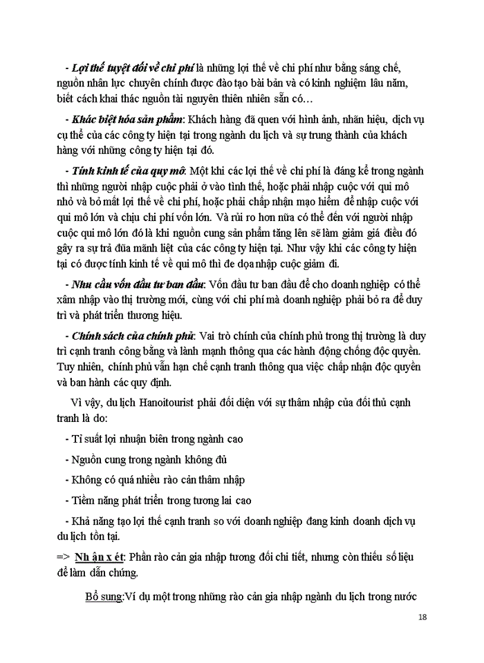 image for page Phân tích môi trường kinh doanh (Công ty nghiên cứu: Công ty Lữ hành Hanoitourist)