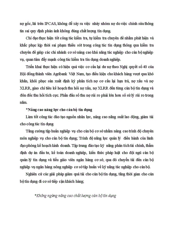 image for page Quản lý chất lượng hoạt động tín dụng nông thôn tại Ngân hàng Nông nghiệp và Phát triển nông thôn Việt Nam – Chi nhánh Bắc Giang
