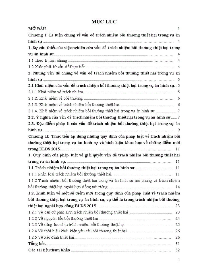 image for page Những quy định của pháp luật về trách nhiện bồi thường thiệt hại trong vụ án hình sự và bình luận khoa học về những điểm mới trong BLDS 2015