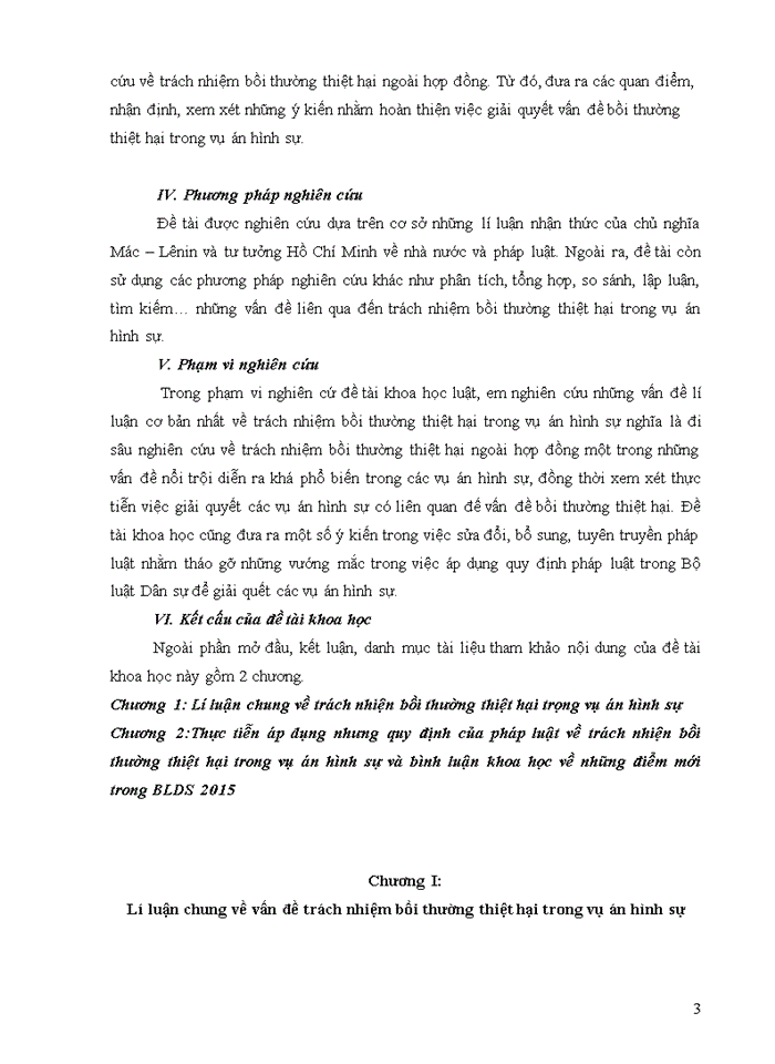 image for page Những quy định của pháp luật về trách nhiện bồi thường thiệt hại trong vụ án hình sự và bình luận khoa học về những điểm mới trong BLDS 2015