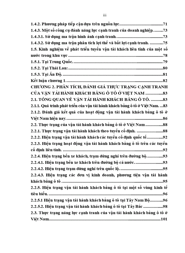 image for page Nghiên cứu các giải pháp nâng cao năng lực cạnh tranh của vận tải hành khách bằng ô tô trong xu thế hội nhập
