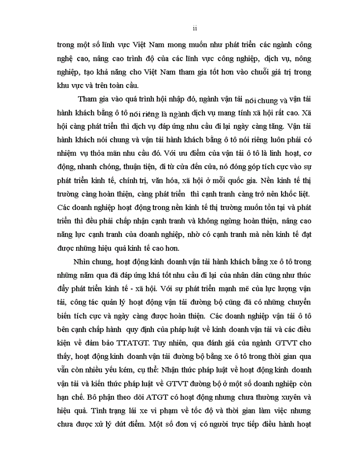 image for page Nghiên cứu các giải pháp nâng cao năng lực cạnh tranh của vận tải hành khách bằng ô tô trong xu thế hội nhập