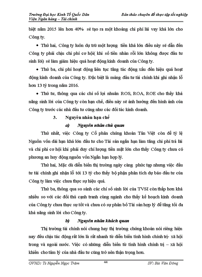 image for page Phân tích đánh giá tình hình tài chính Công ty Cổ phần chứng khoán Tân Việt trong giai đoạn 2014-2016