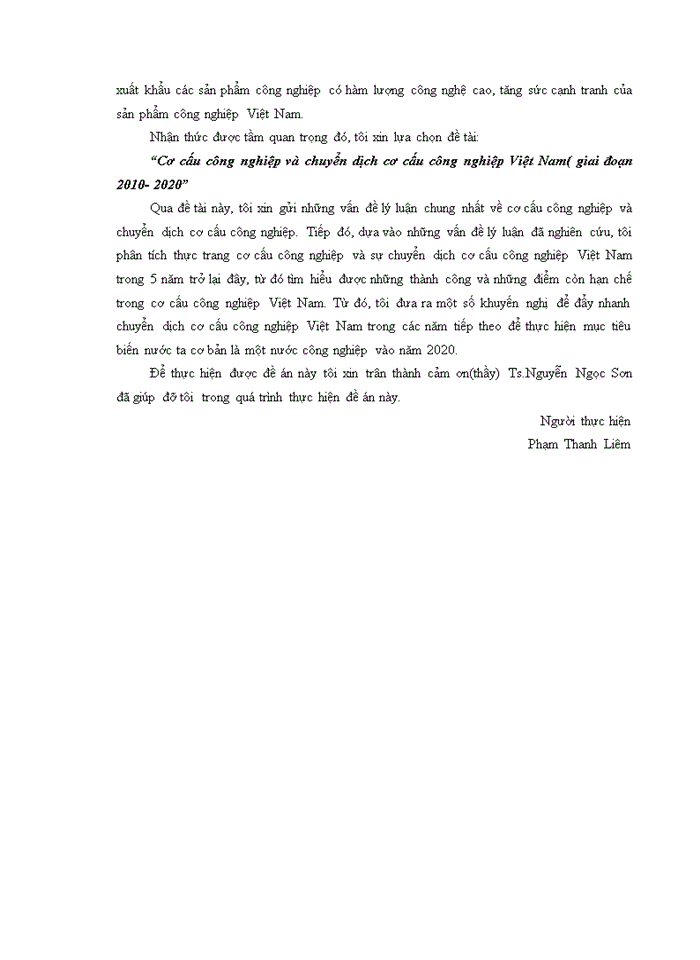 image for page Cơ cấu công nghiệp và chuyển dịch cơ cấu công nghiệp Việt Nam( giai đoạn 2010- 2020)