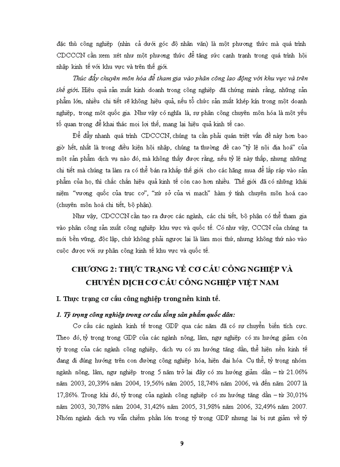 image for page Cơ cấu công nghiệp và chuyển dịch cơ cấu công nghiệp Việt Nam( giai đoạn 2010- 2020)