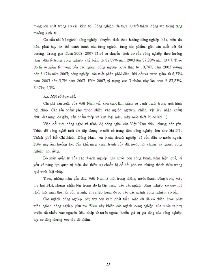 image for page Cơ cấu công nghiệp và chuyển dịch cơ cấu công nghiệp Việt Nam( giai đoạn 2010- 2020)