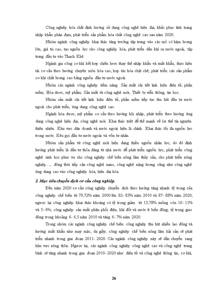 image for page Cơ cấu công nghiệp và chuyển dịch cơ cấu công nghiệp Việt Nam( giai đoạn 2010- 2020)