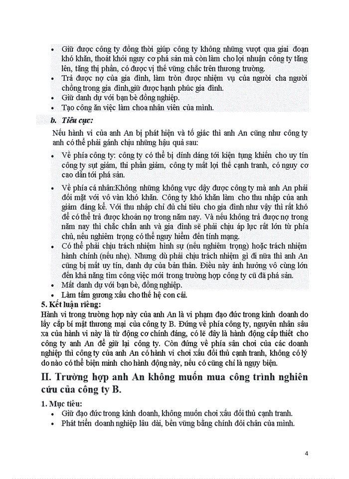 image for page Sử dụng công cụ Algorithm đạo đức để phân tích hành vi và ra quyết định trong một tình huống nan giải của hoạt động kinh doanh