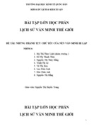 Những thành tựu chủ yếu của nền văn minh hi lạp