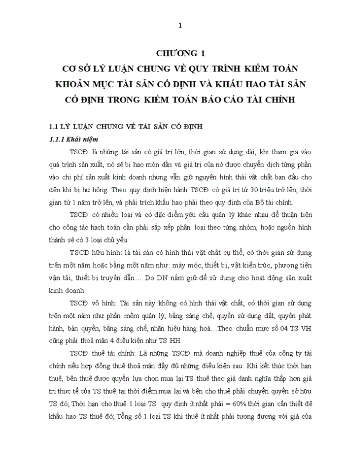 image for page Một số nhận xét và giải pháp hoàn thiện quy trình kiểm toán khoản mục tscđ và khấu hao tscđ trong kiểm toán bctc do công ty tnhh kiểm toán dfk thực hiện