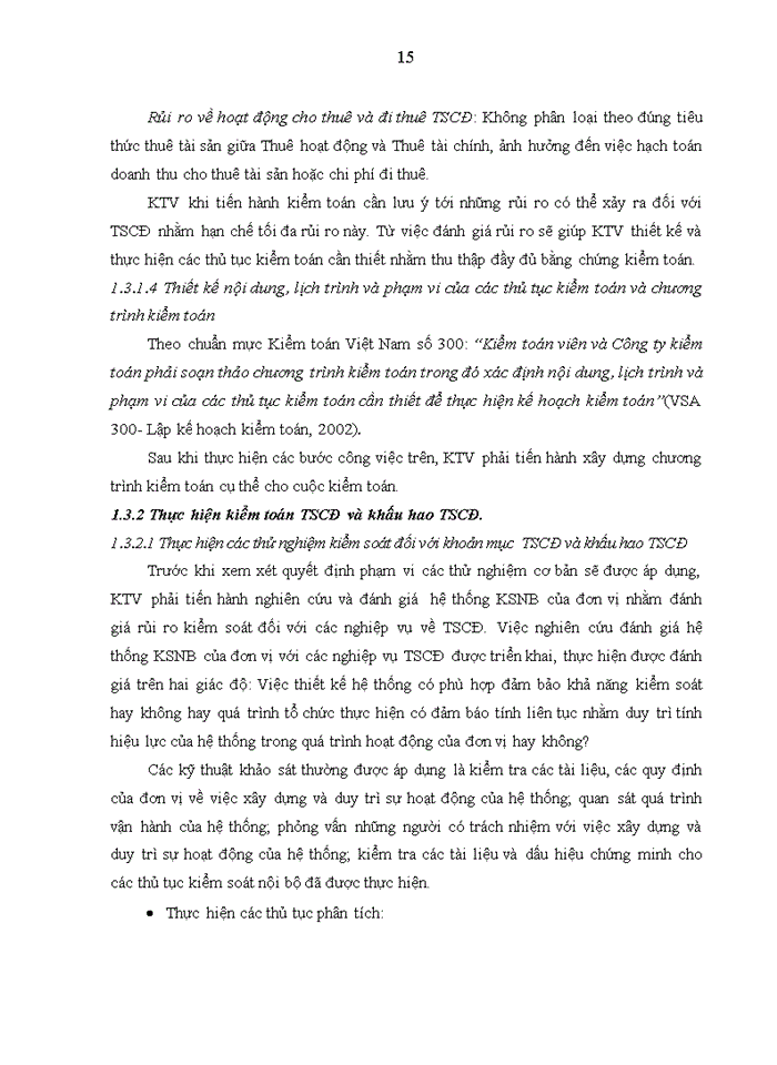 image for page Một số nhận xét và giải pháp hoàn thiện quy trình kiểm toán khoản mục tscđ và khấu hao tscđ trong kiểm toán bctc do công ty tnhh kiểm toán dfk thực hiện