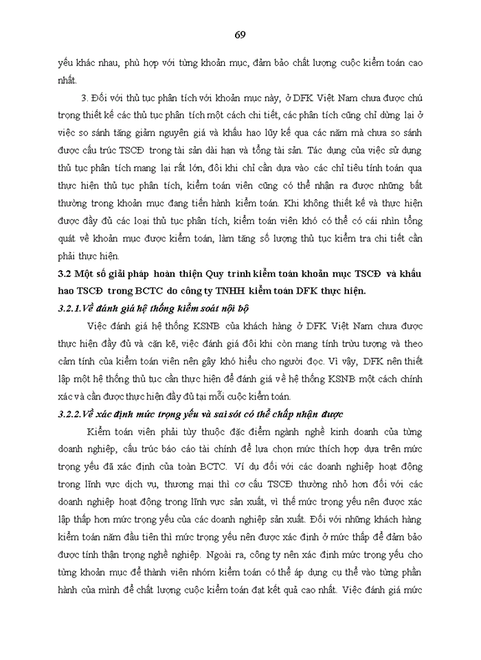 image for page Một số nhận xét và giải pháp hoàn thiện quy trình kiểm toán khoản mục tscđ và khấu hao tscđ trong kiểm toán bctc do công ty tnhh kiểm toán dfk thực hiện