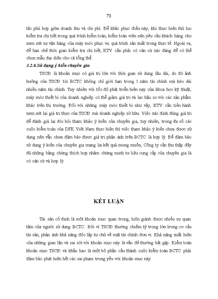 image for page Một số nhận xét và giải pháp hoàn thiện quy trình kiểm toán khoản mục tscđ và khấu hao tscđ trong kiểm toán bctc do công ty tnhh kiểm toán dfk thực hiện