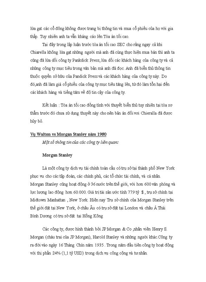 image for page Một số án lệ tiêu biểu trong chương 3 “vấn đề pháp lý trong mua bán và sáp nhập doanh nghiệp”