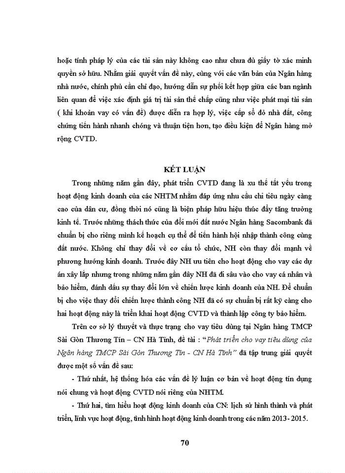 image for page Phát triển cho vay tiêu dùng của Ngân hàng TMCP Sài Gòn Thương Tín – chi nhánh Hà Tĩnh