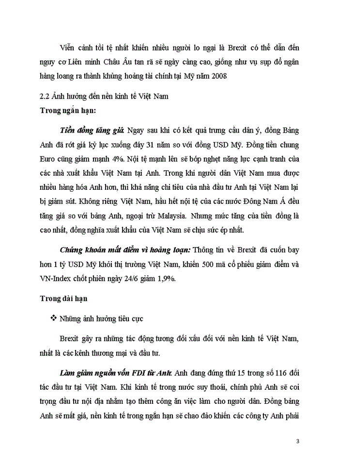 image for page Ảnh hưởng của một số vấn đề kinh tế thế giới đối với nền kinh tế thế giới và liên hệ Việt Nam