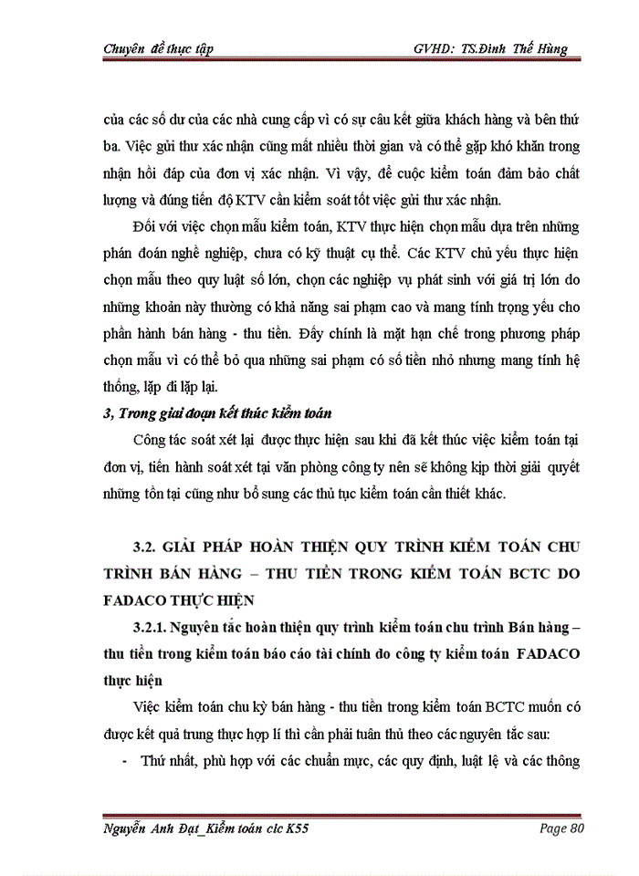 image for page Hoàn thiện quy trình kiểm toán chu trình bán hàng - thu tiền trong kiểm toán Báo cáo tài chính do công ty TNHH Kiểm toán và Tư vấn đầu tư tài chính Châu Á - FADACO  thực hiện