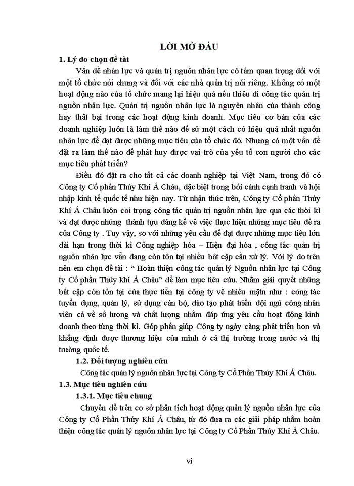 image for page Hoàn thiện công tác quản lý Nguồn nhân lực tại Công ty Cổ phần Thủy khí Á Châu