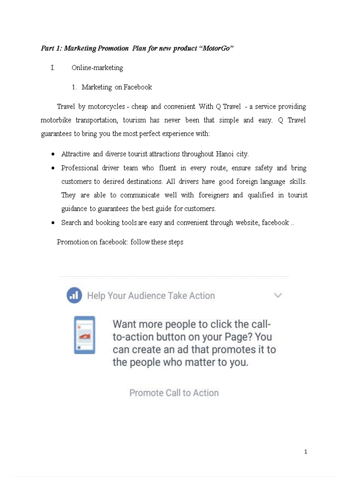 image for page Marketing Promotion Plan for new product “MotorGo”