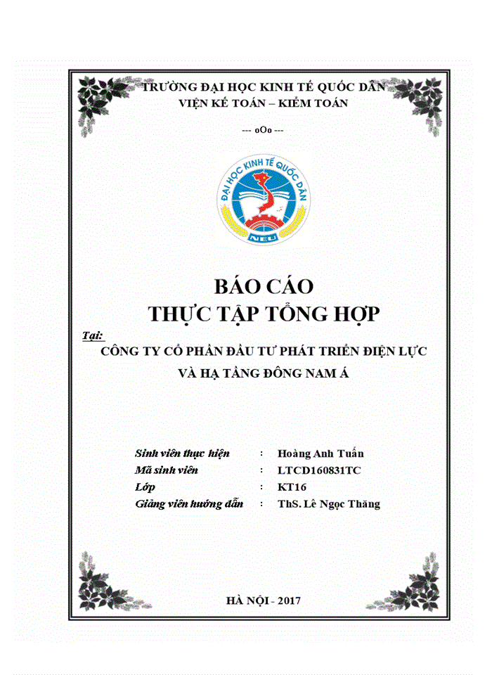 image for page Đánh giá khái quát về tình hình tổ chức kế toán tại Công ty cổ phần đầu tư phát triển điện lực và hạ tầng Đông Nam Á