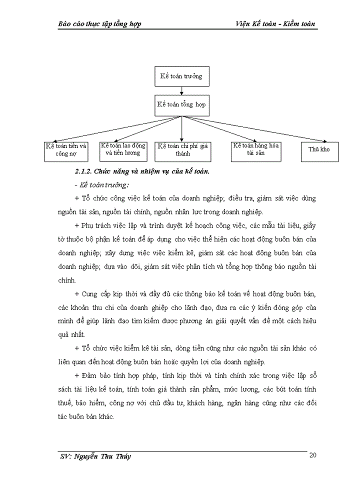 image for page Đánh giá khái quát về tình hình tổ chức kế toán tại Công ty Cổ phần dịch vụ cơ điện AE.