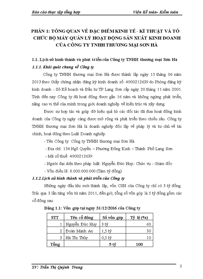 image for page Một số đánh giá về tình hình tổ chức hạch toán kế toán tại công ty TNHH thương mại Sơn Hà