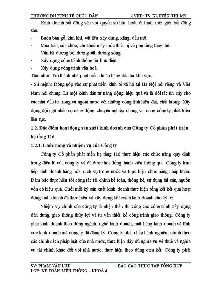 image for page Đánh giá về tình hình tổ chức công tác kế toán tại Công ty Cổ phần phát triển hạ tầng 116