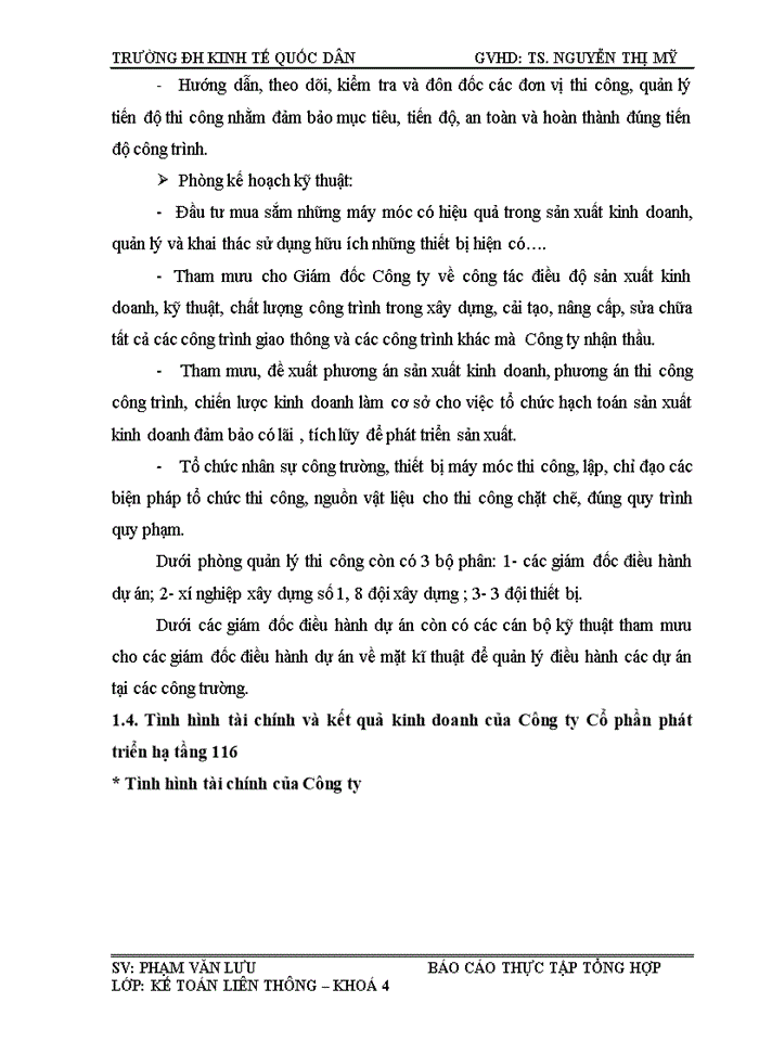 image for page Đánh giá về tình hình tổ chức công tác kế toán tại Công ty Cổ phần phát triển hạ tầng 116