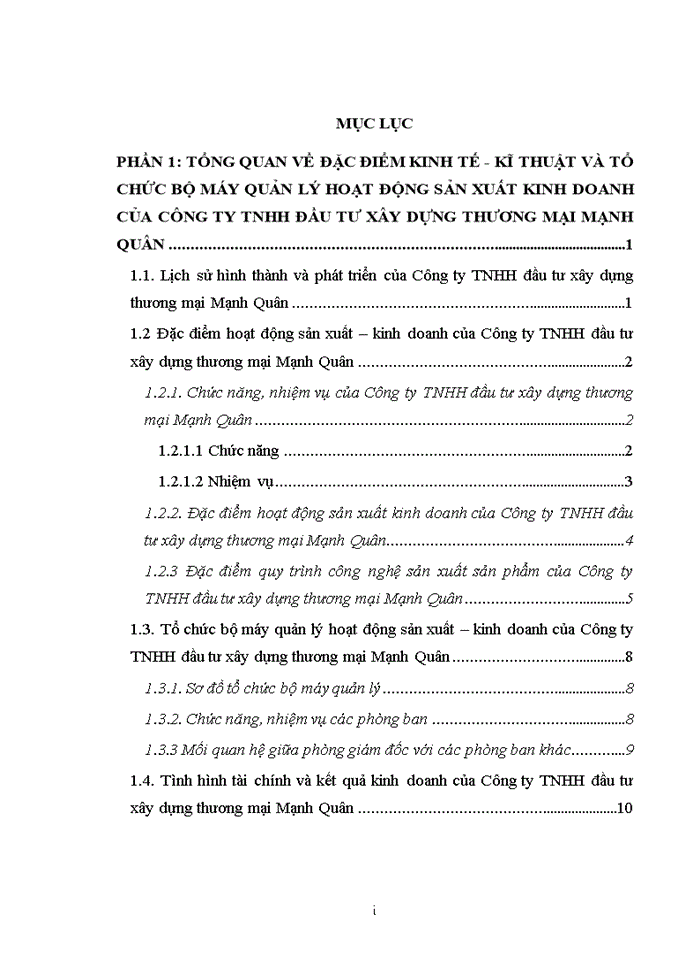 Đánh giá về tình hình tổ chức hạch toán kế toán tại công ty tnhh đầu tư xây dựng thương mại mạnh quân