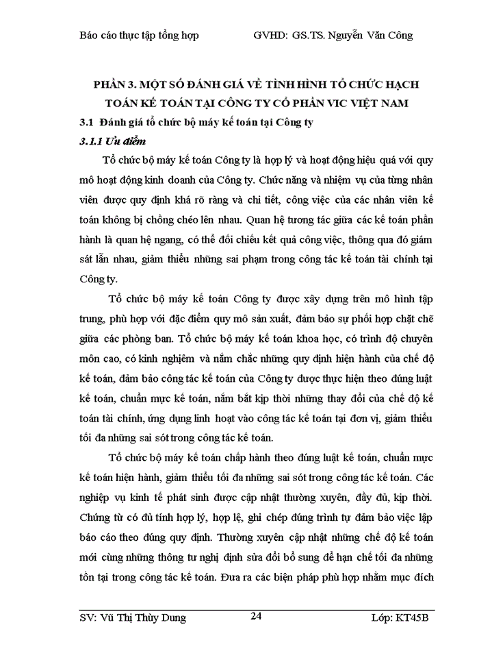 image for page Một số đánh giá về tình hình tổ chức hạch toán kế toán tại công ty cổ phần VIC việt nam
