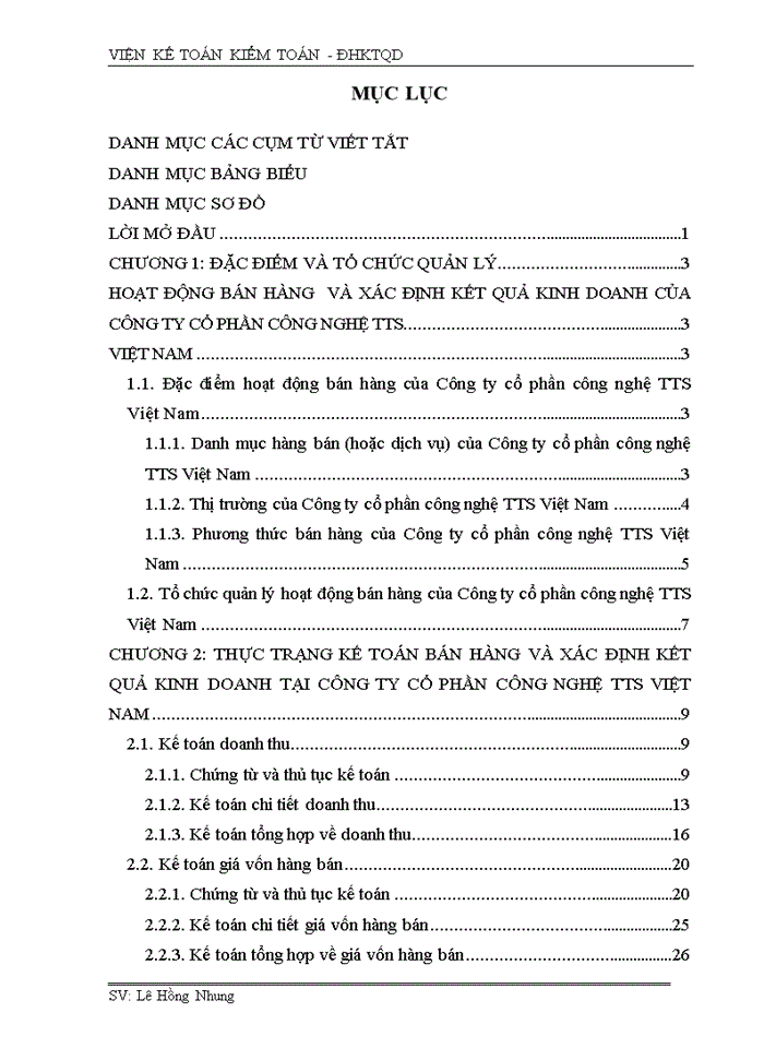 image for page Hoàn thiện kế toán bán hàng và xác định kết quả kinh doanh tại Công Ty Cổ Phần công nghệ TTS Việt Nam