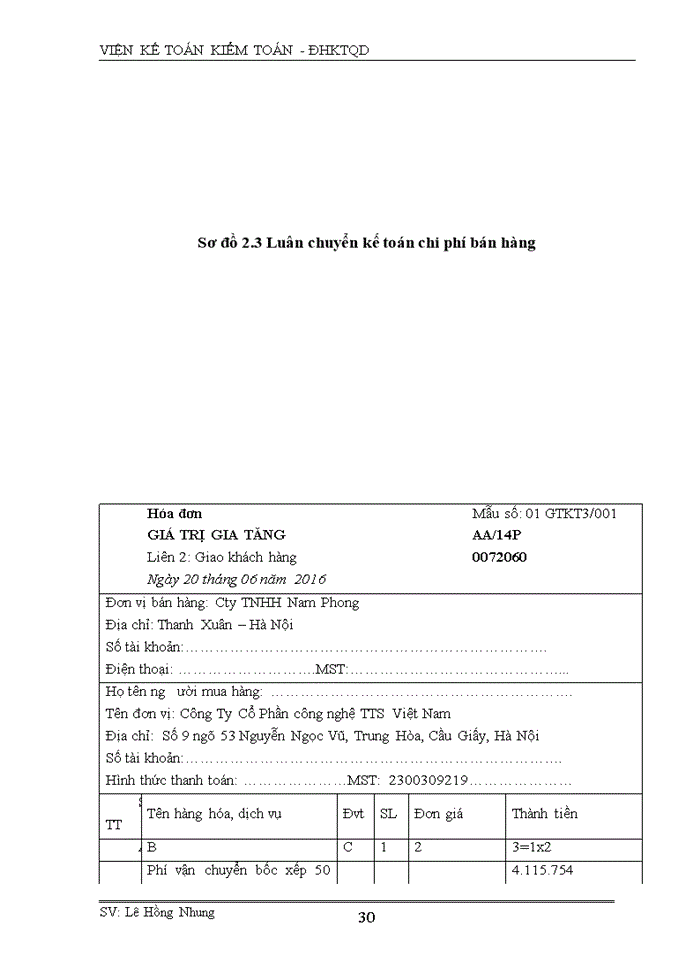 image for page Hoàn thiện kế toán bán hàng và xác định kết quả kinh doanh tại Công Ty Cổ Phần công nghệ TTS Việt Nam