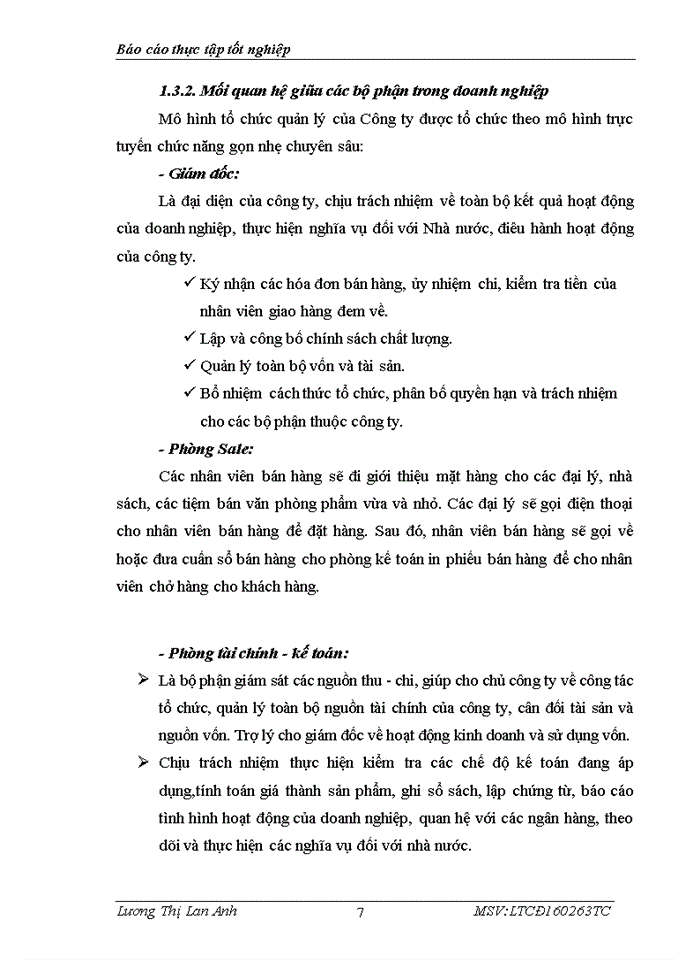 image for page Một số đánh giá về tình hình tổ chức hạch toán kế toán tại TNHH TM & DV Trung Hiếu
