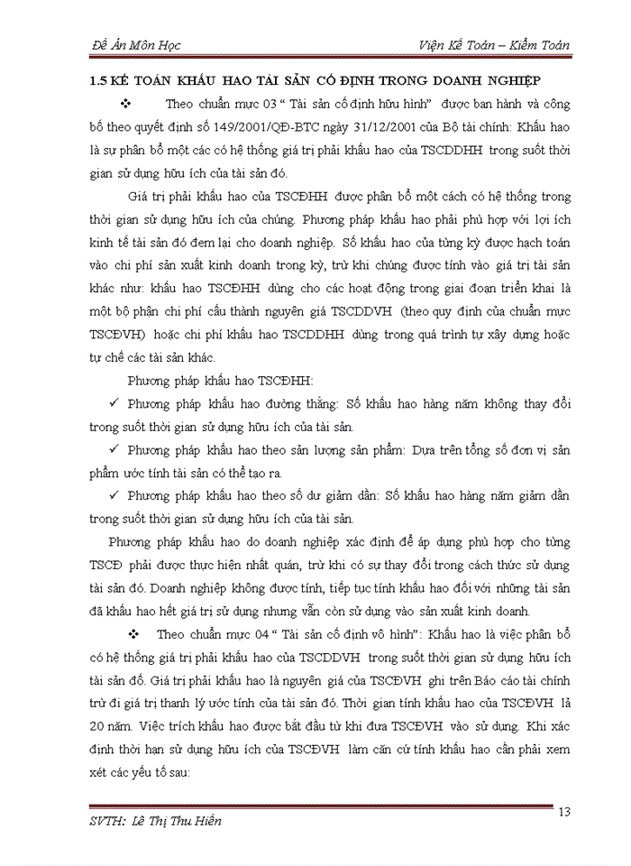 image for page Bàn về phương pháp tính khấu hao và kế toán khấu hao TSCĐ trong doanh nghiệp