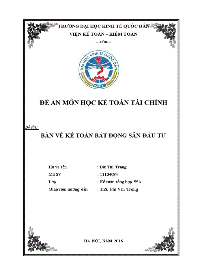 image for page Bàn về kế toán bất động sản đầu tư
