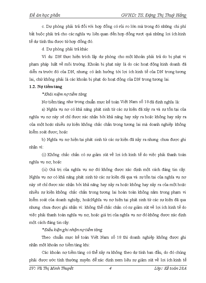 image for page Bàn về kế toán dự phòng phải trả, nợ tiềm tàng trong các doanh nghiệp ở Việt Nam hiện nay