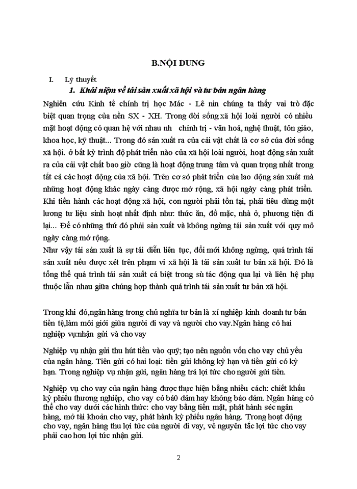 image for page Vai trò của tư bản ngân hàng trong quá trình tái sản xuất xã hội và vận dụng với nước ta hiện nay