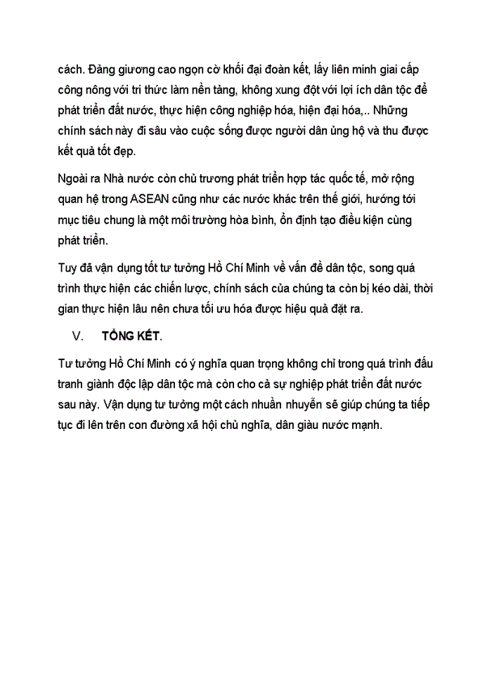 image for page Phân tích tư tưởng Tư tưởng Hồ Chí Minh về vấn đê dân tộc