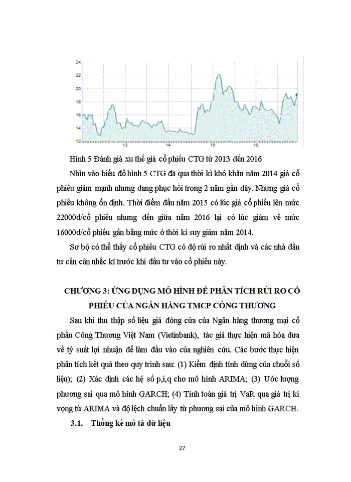 image for page Sử dụng mô hình ARCH-GARCH phân tích rủi ro cổ phiếu Ngân hàng TMCP Công Thương  Việt Nam