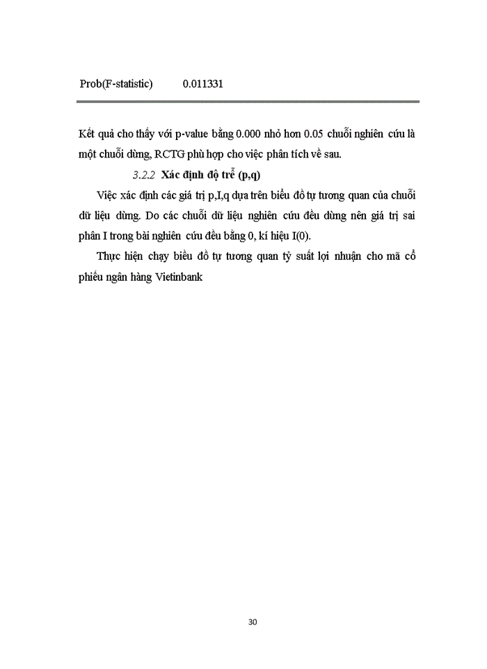 image for page Sử dụng mô hình ARCH-GARCH phân tích rủi ro cổ phiếu Ngân hàng TMCP Công Thương  Việt Nam