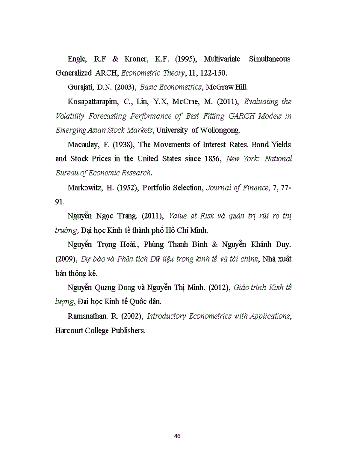 image for page Sử dụng mô hình ARCH-GARCH phân tích rủi ro cổ phiếu Ngân hàng TMCP Công Thương  Việt Nam