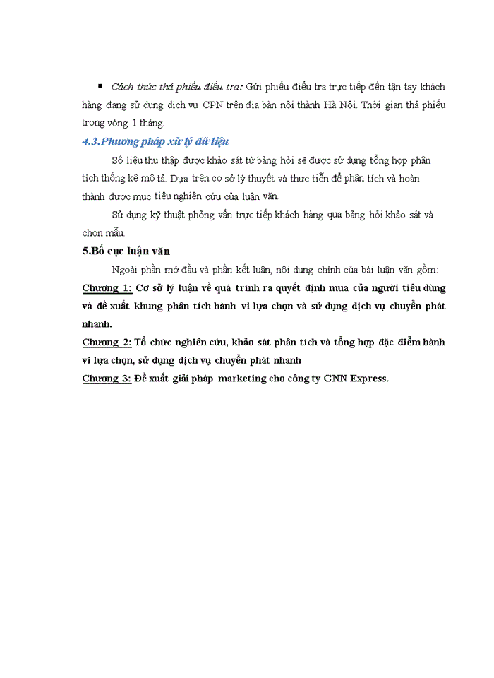 image for page Nghiên cứu hành vi lựa chọn và sử dụng dịch vụ chuyển phát nhanh của khách hàng trên địa bàn Hà Nội và đề xuất một số giải pháp marketing cho công ty GNN express