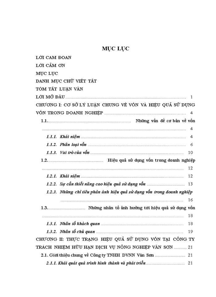 image for page Nâng cao hiệu quả sử dụng vốn tại Công ty trách nhiệm hữu hạn dịch vụ nông nghiệp Văn Sơn