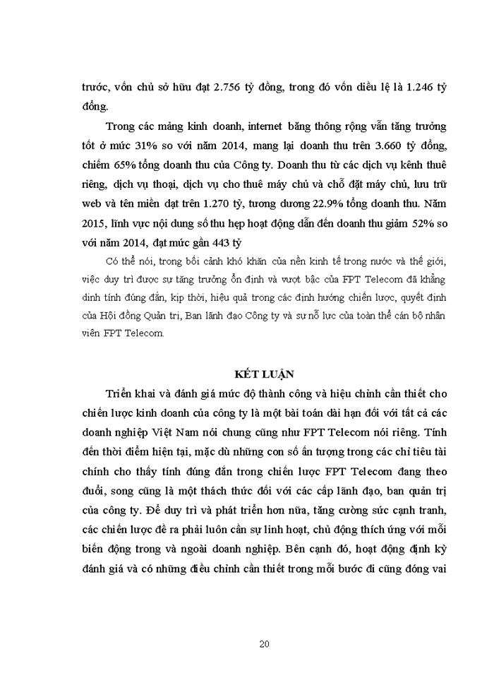 image for page Chiến lược Kinh doanh của Công ty Cổ phần Viễn thông FPT hiện nay