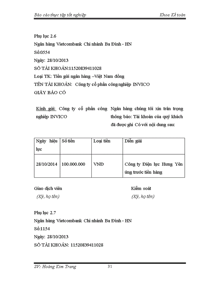 image for page Một số đánh giá về tình hình tổ chức kế toán tại công ty cổ phần công nghiệp invico