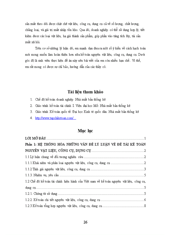image for page Kế toán nguyên vật liệu, công cụ, dụng cụ trong doanh nghiệp sản xuất